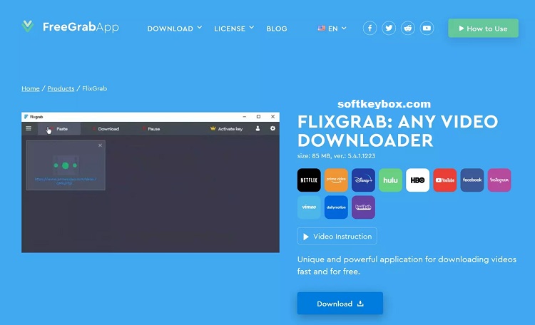 Flixgrab Full Activated Version